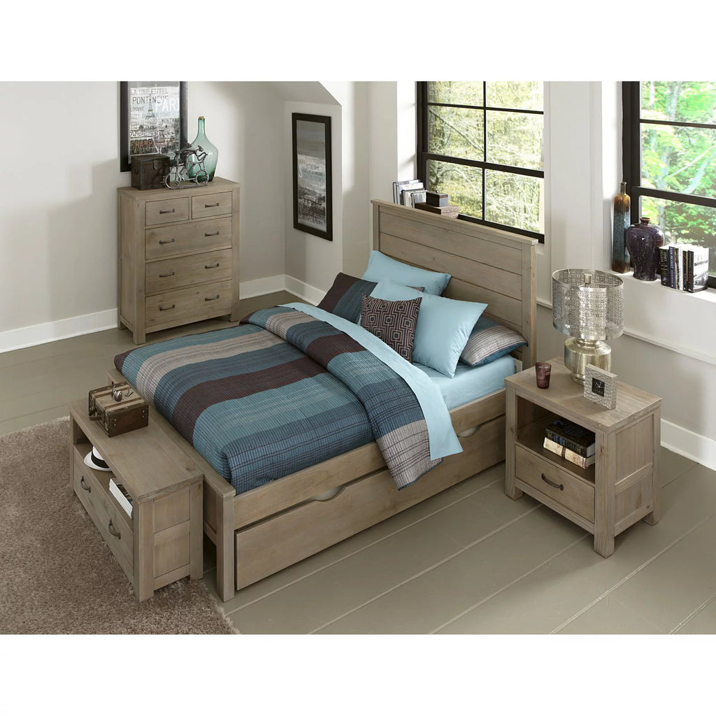 Wood Full Panel Bed A193765