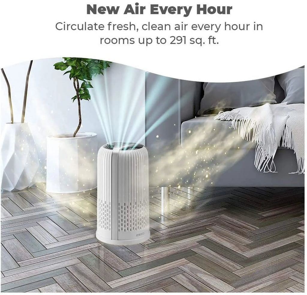 White 4-in-1 Tower Air Purifier with HEPA Filtration E42054