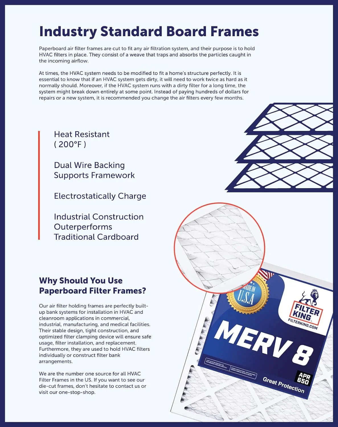 16.5x66x1 MERV 8 Pleated HVAC Air Filter 4-Pack J151803