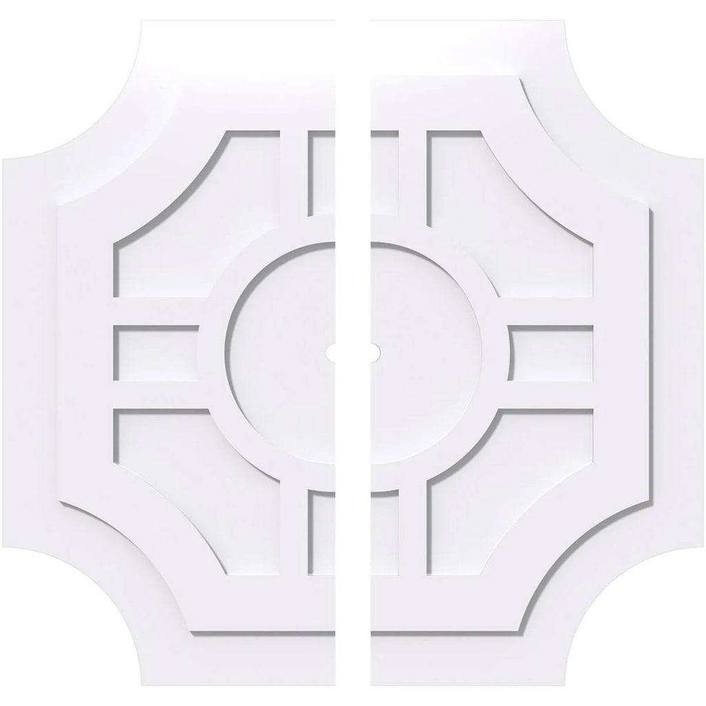 PVC Contemporary Ceiling Medallion Two Piece L4219
