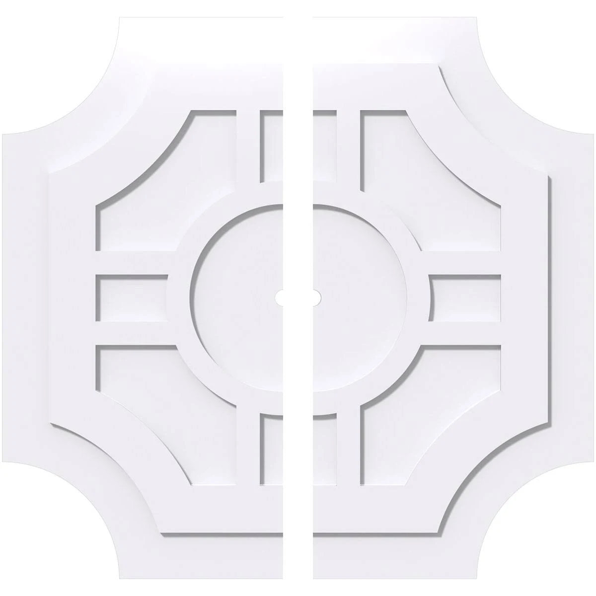 PVC Contemporary Ceiling Medallion Two Piece L4219
