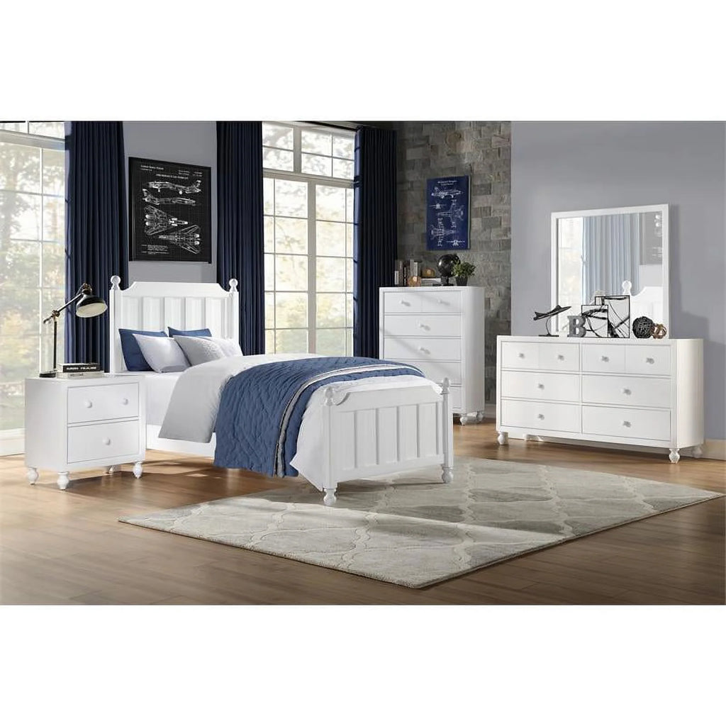 Gray 6 Dovetail Drawers Modern Wood Dresser I445307