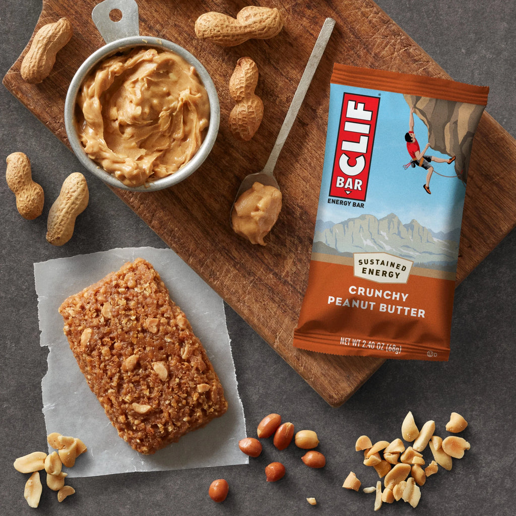 Crunchy Peanut Butter and White Chocolate Macadamia Nut Flavor Energy Bars, 2.4 oz (18 Count) B419