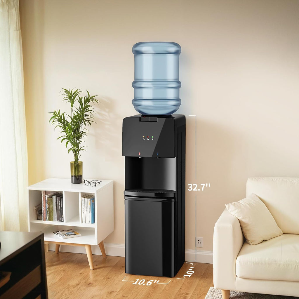 3 Temperatures Top Loading Water Dispenser with Storage Cabinet L128