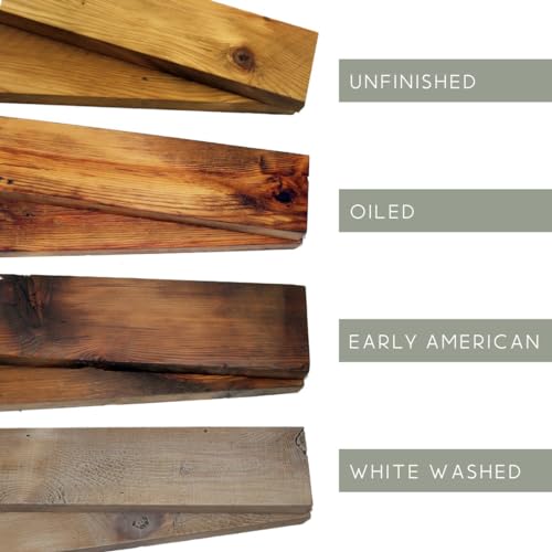 Reclaimed Wood Wall Shelf, 36" L x 8" D, Oiled F2602