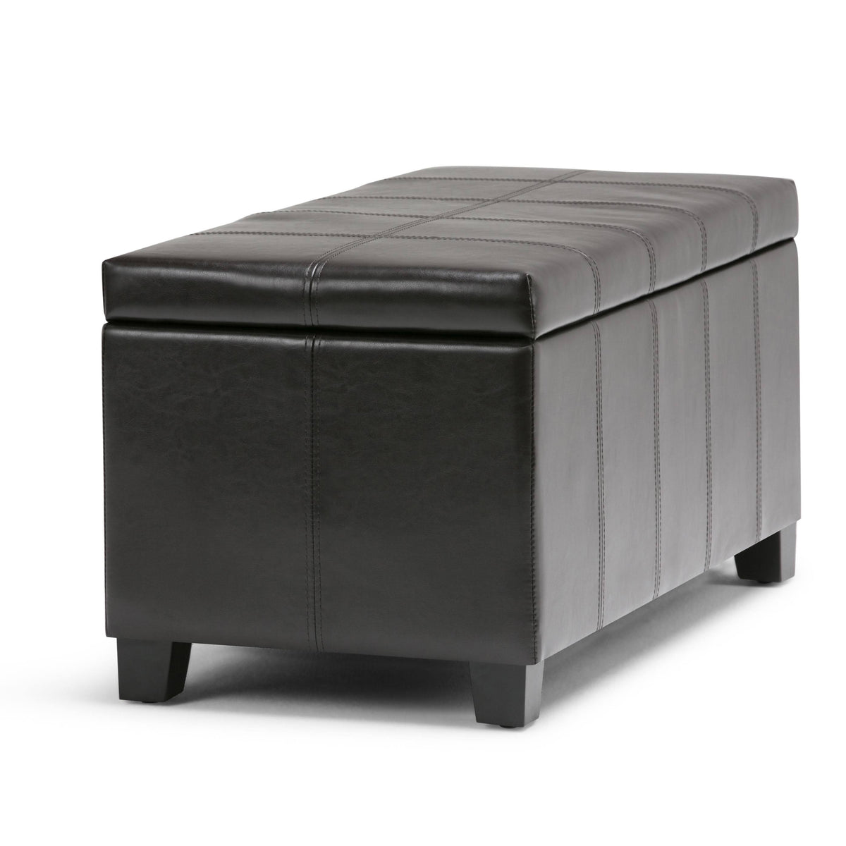 Black Storage Ottoman Bench Y5433
