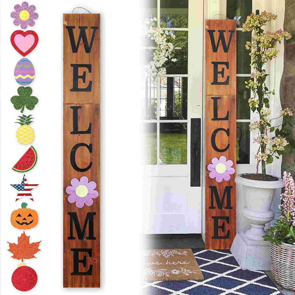 Wooden Welcome Sign U757