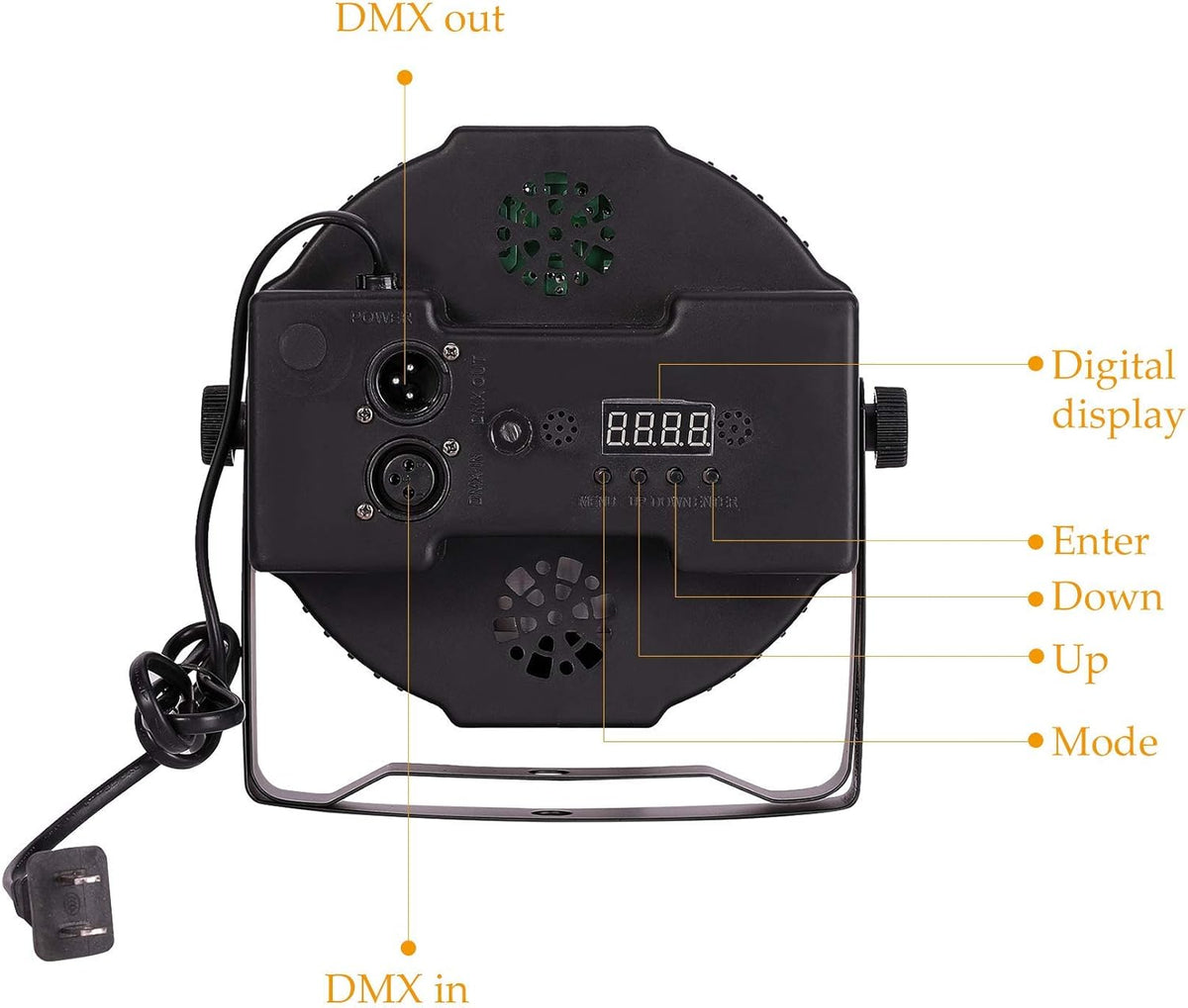 8 Pc RGB Par Can Stage Lights with Remote R183