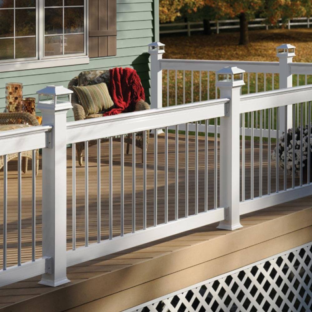 White 8 ft Aluminum Cap Rail Kit P4626