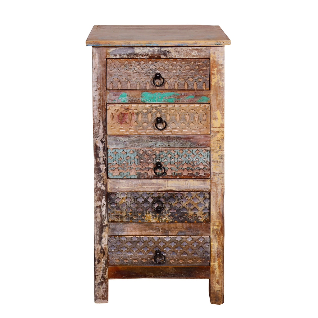 Handmade Wood 5 Drawer Chest G168