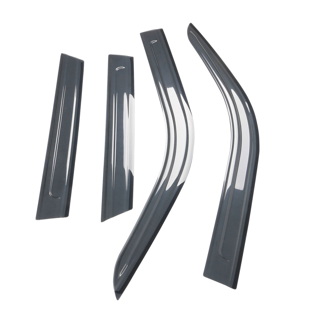 Black Acrylic Window Visors 4PCS Q262