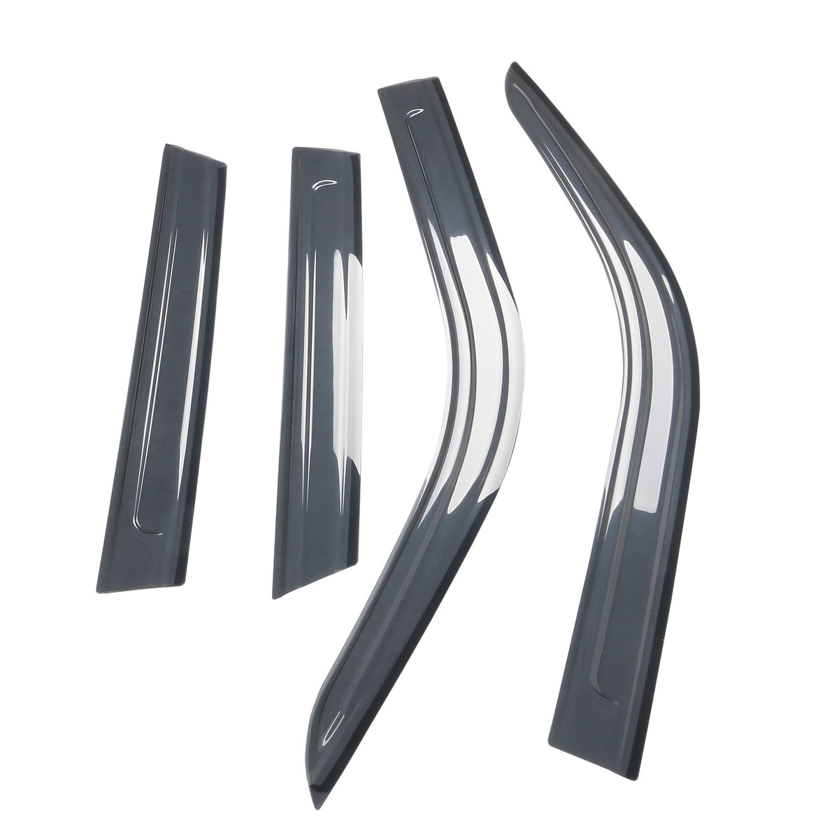 Black Acrylic Window Visors 4PCS Q262
