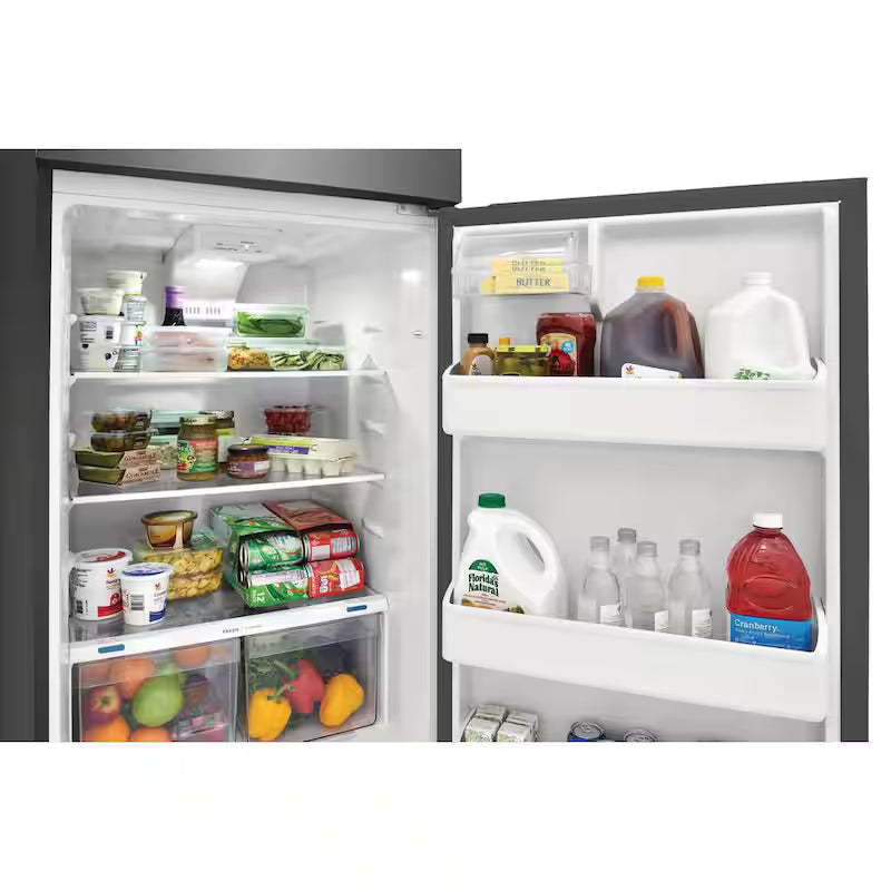 Top Freezer Refrigerator in Brushed Steel B543261