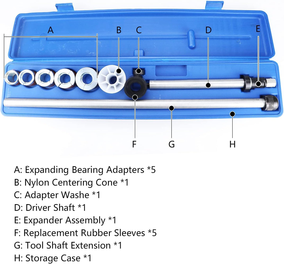 Universal Camshaft Cam Bearing Tool Kit T421154