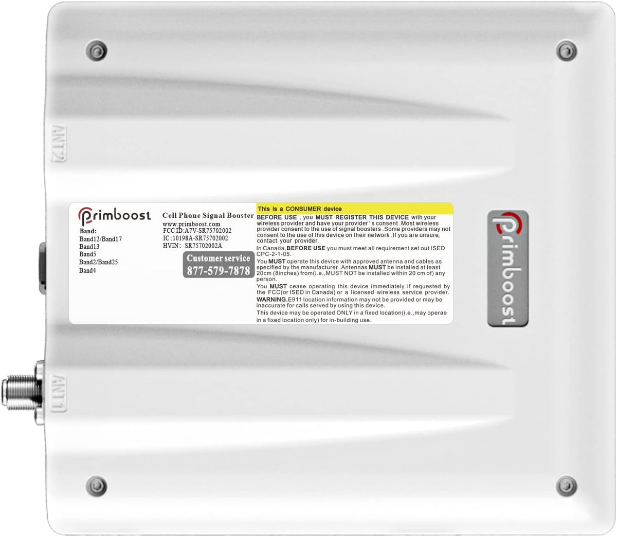 Cell Phone Signal Booster for Home and Office, 4G LTE & 5G up to 5,000 sq ft, FCC Approved M75778