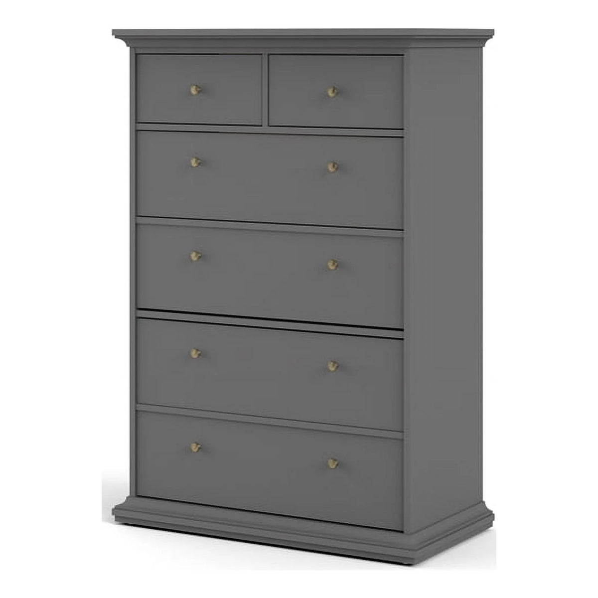 6 Drawer Engineered Wood Chest in Black S996344