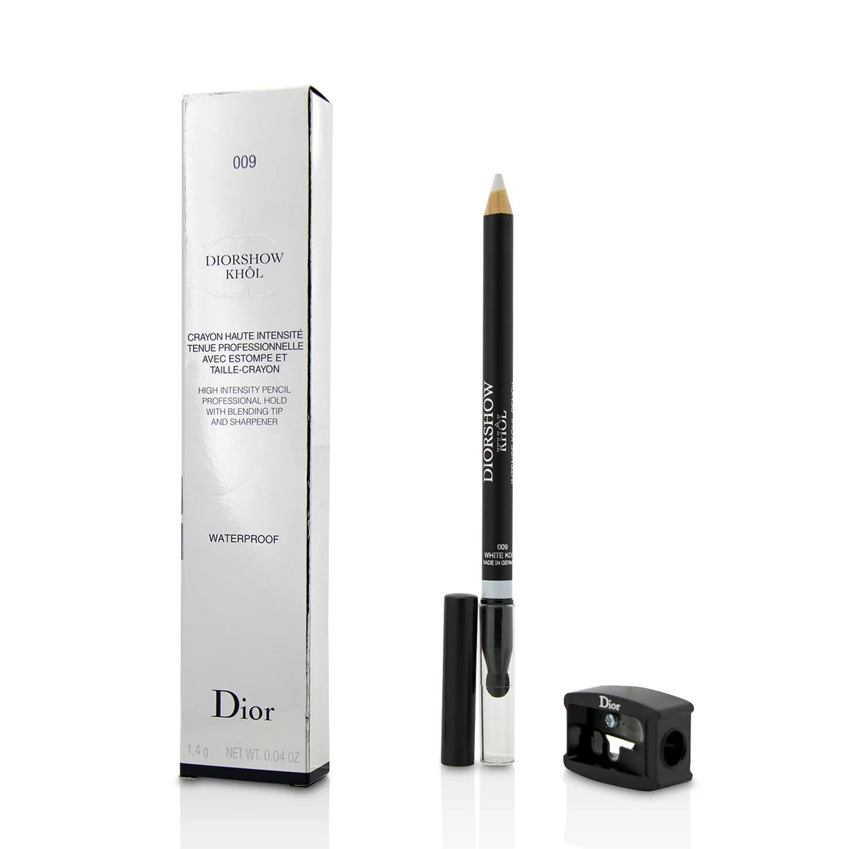 White Khol Waterproof Pencil with Sharpener V813