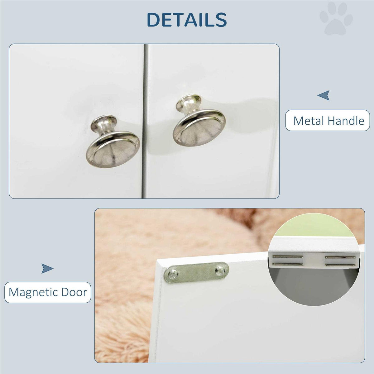 Large Elevated Dog Bowls with Storage Cabinet Y701524