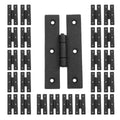 Black Wrought Iron Cabinet Door Hinge Pack of 25 H161