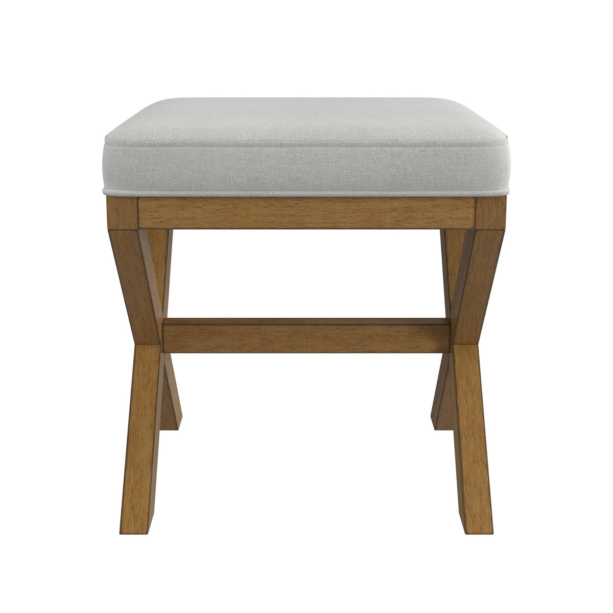 Dark Driftwood Wood Vanity Stool C343