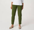 Vineyard Green Stretch Ankle Pants Q6571