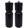 50 Strong Sports Squeeze Water Bottle 2 Pack - 22 oz. BPA Free Easy Open Push/Pull Cap - Fits in Most Bike Cages R6562