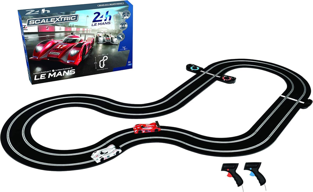 Red/White/Black 1:32 Slot Car Race Track Set D5477