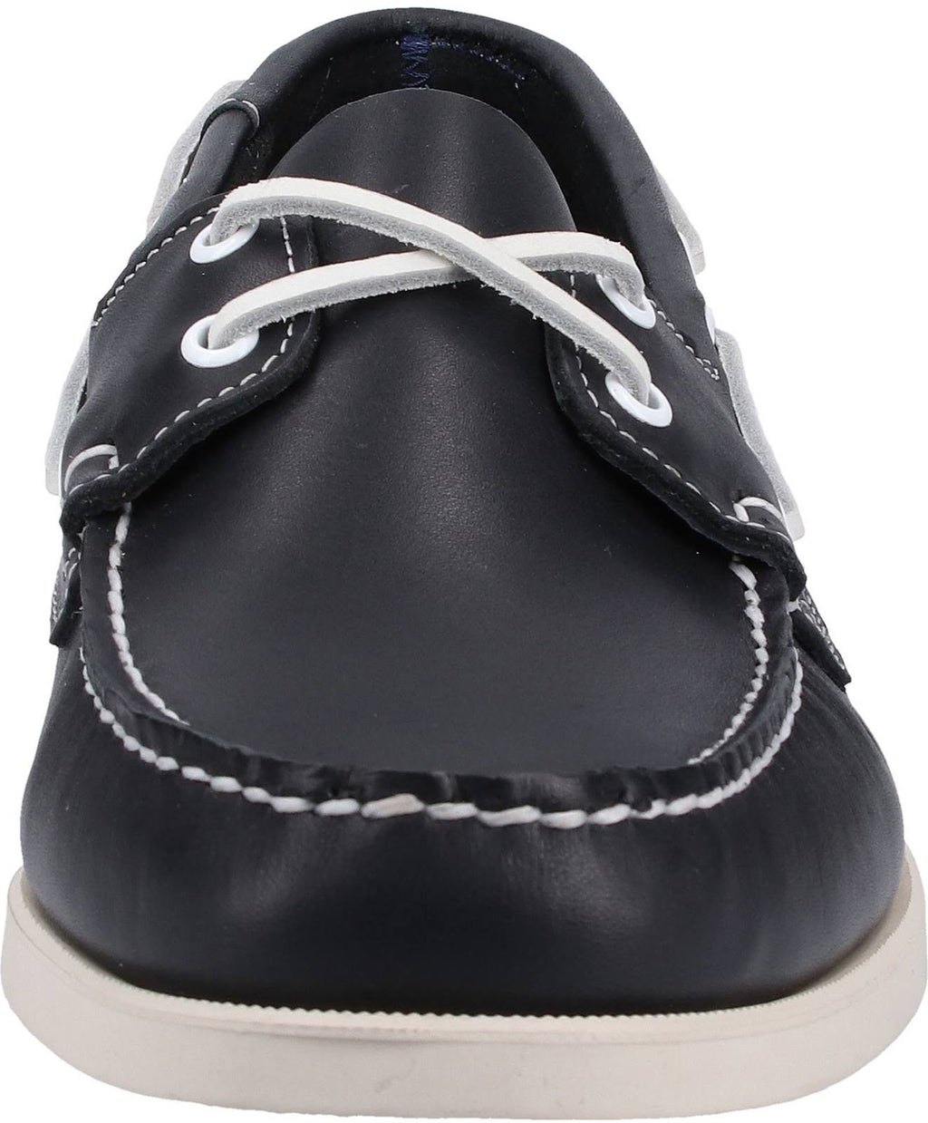 Blue Navy Leather Boat Shoes N41578