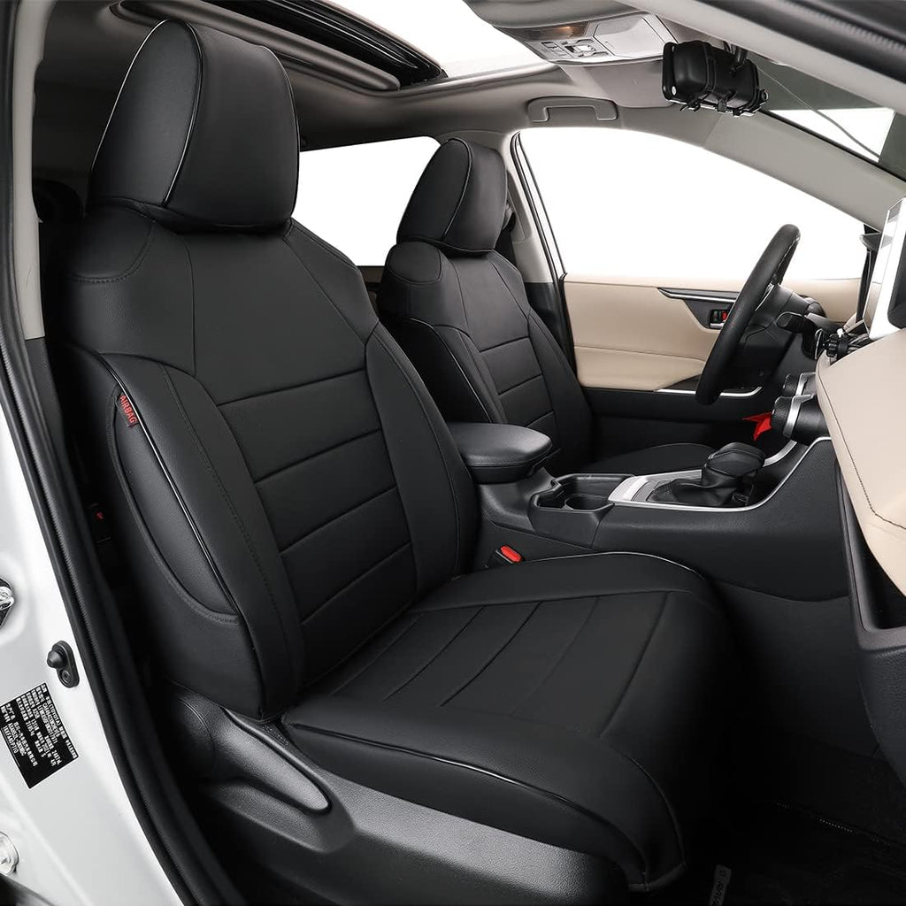 Custom Fit Full Set Car Seat Covers Leatherette Beige T459740