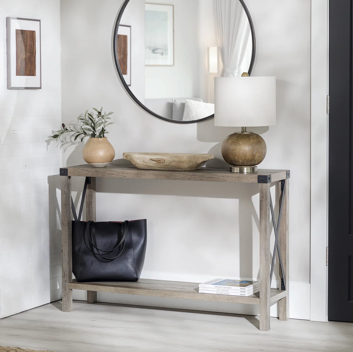 Metal X Console Table P82838
