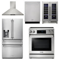 30 Electric Range, Range Hood, Refrigerator, Dishwasher, Wine Cooler M504