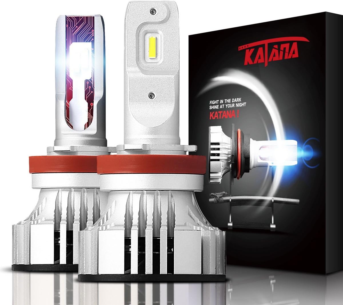 12000LM 72W 6500K LED Bulbs Conversion Kit, Pack of 2 M2143