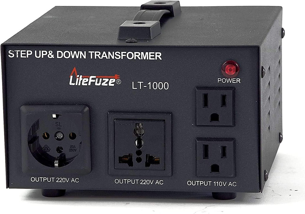2000 Watt Voltage Converter Transformer with Circuit Breaker Protection H564