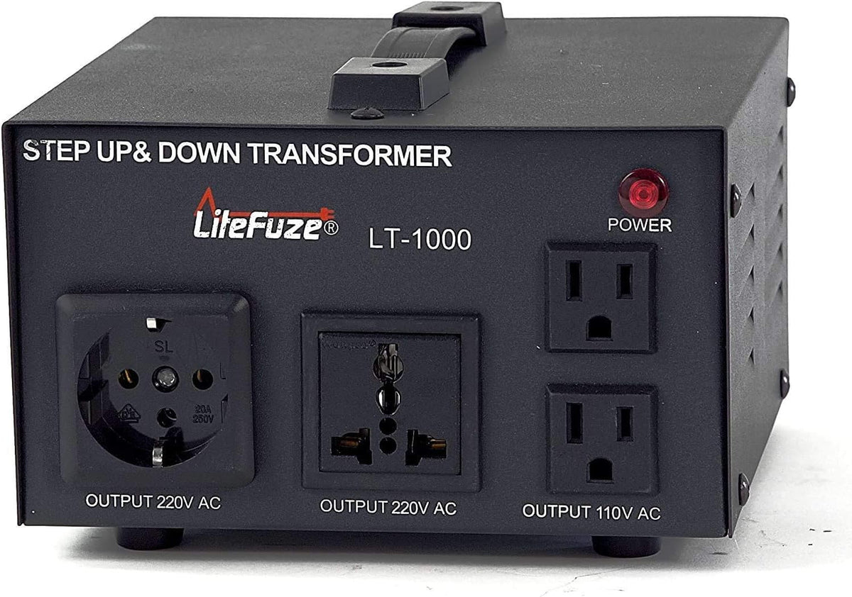 2000 Watt Voltage Converter Transformer with Circuit Breaker Protection H564