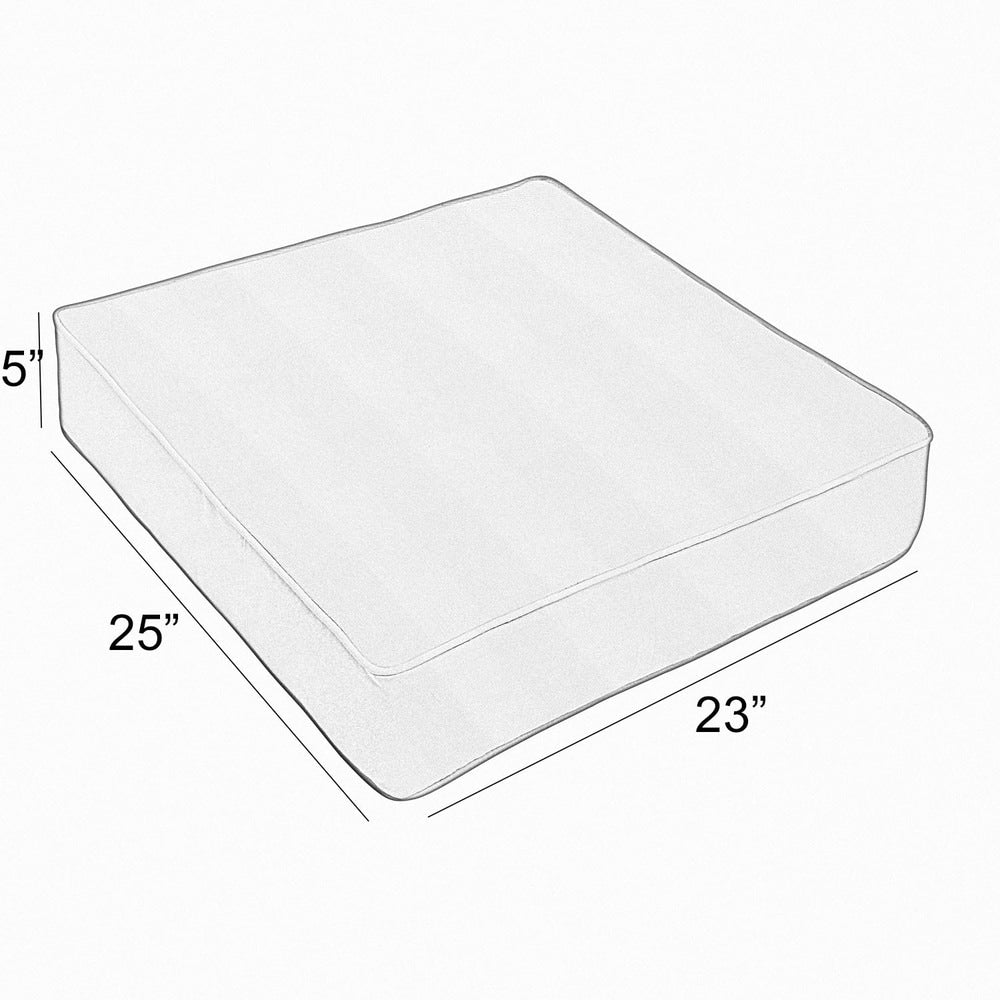 Brown Indoor/Outdoor Deep Seating Cushion 29 in w x 27 in d R381