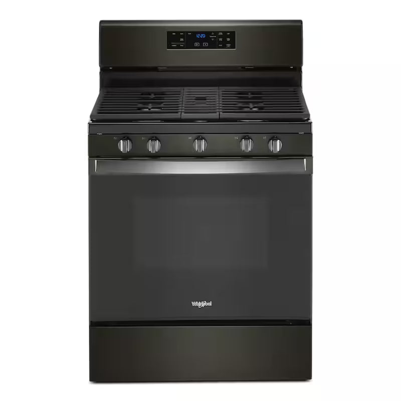 5.0 cu. ft. Gas Range with Self Cleaning in Black Stainless O269