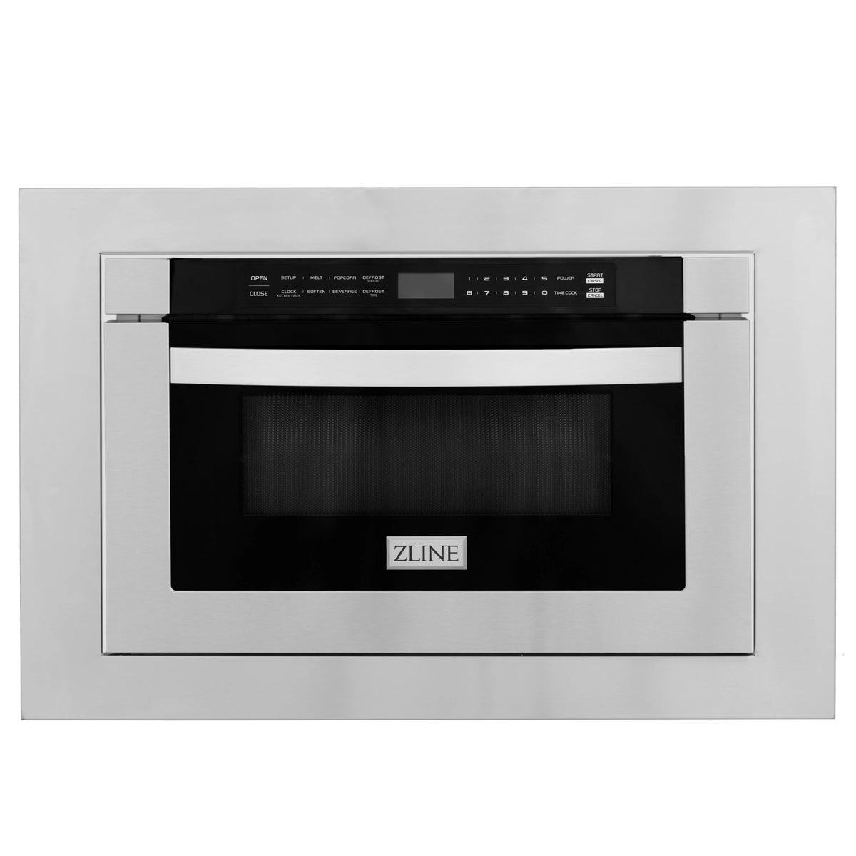 24 in. 1.2 Cu. Ft. Stainless Steel Microwave Drawer with 30 in. Trim Kit J566109