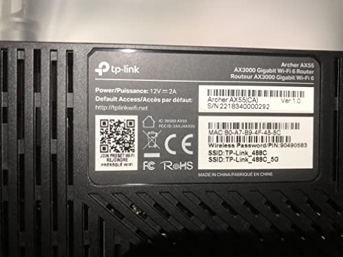 AX6000 Dual Band Wi-Fi 6 Router H8452