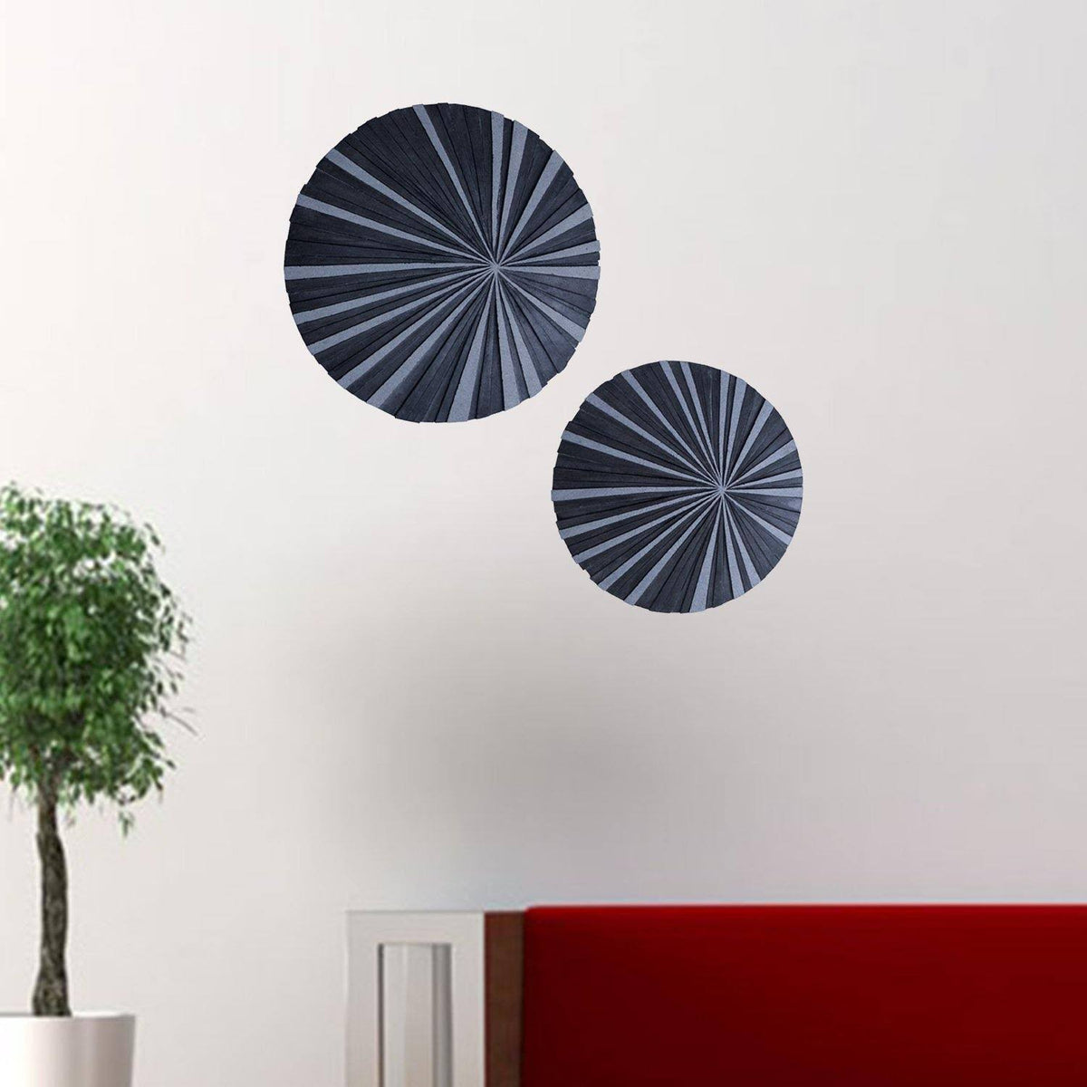 Sandstone Fine Polished Round Wall Decor V9477