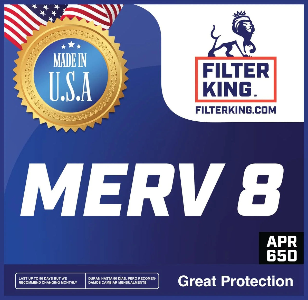 16.5x66x1 MERV 8 Pleated HVAC Air Filter 4-Pack J151803