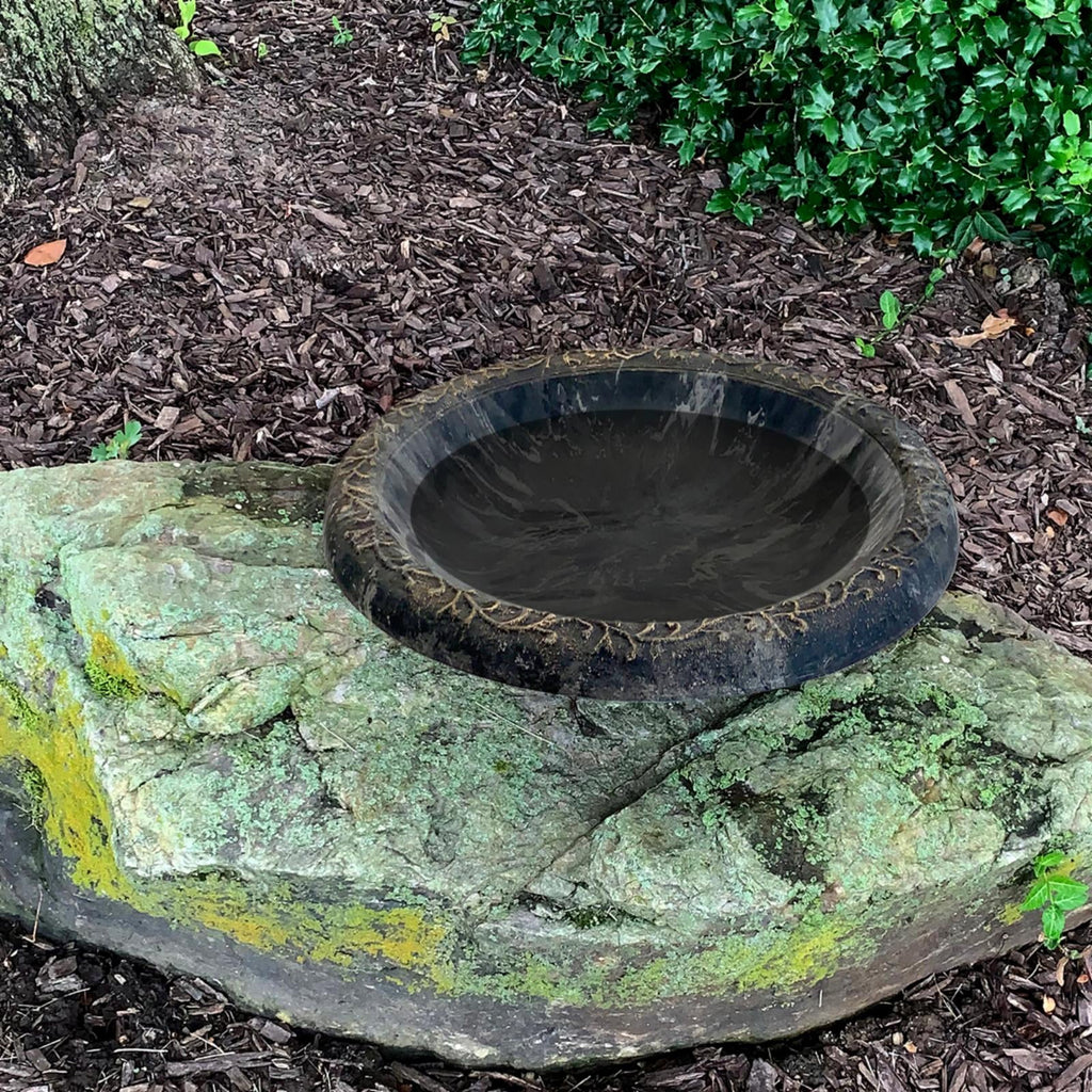 Charcoal Sand Birdbath Bowl Q680789