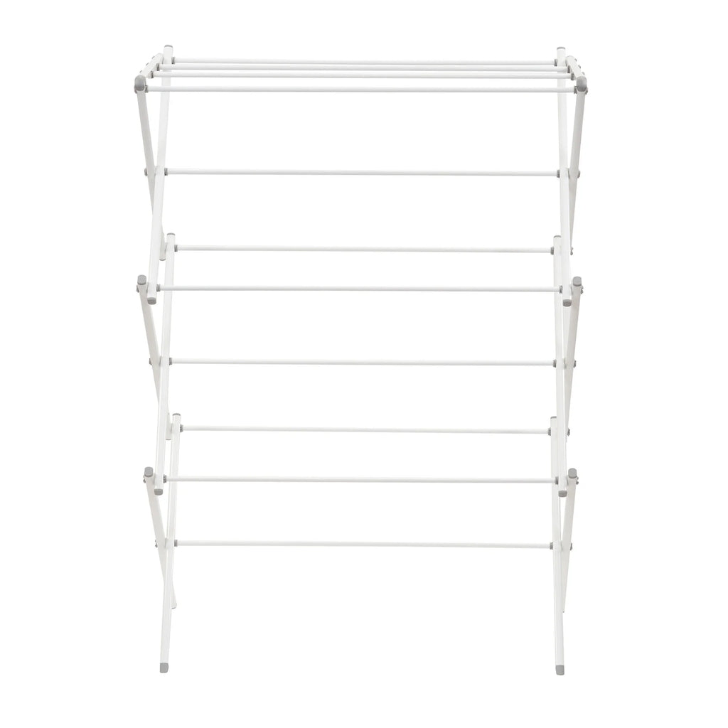 White Collapsible Metal Clothes Drying Rack C1315