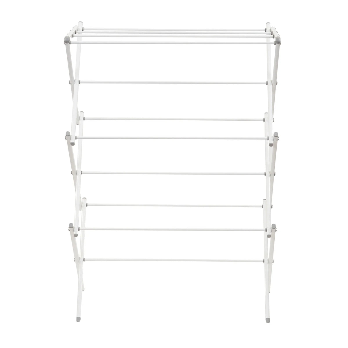 White Collapsible Metal Clothes Drying Rack C1315