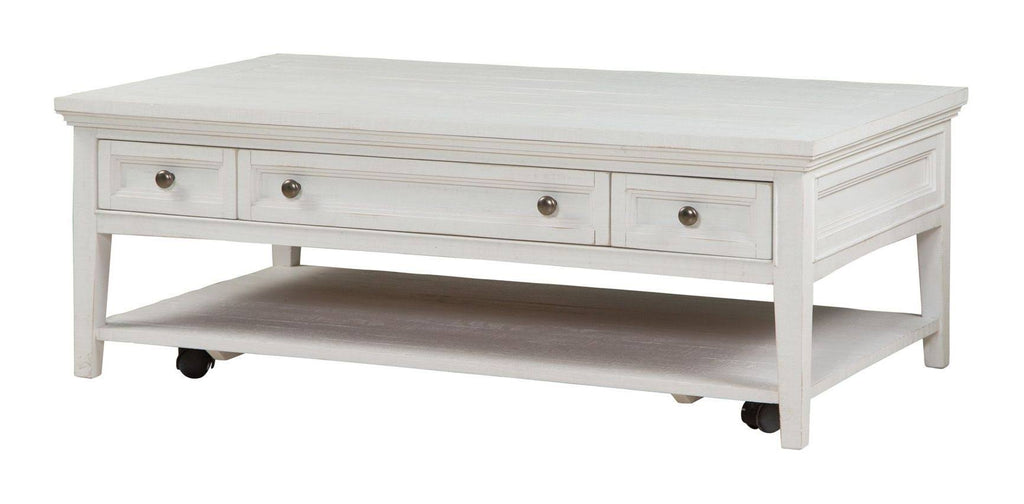 Chalk White Castered Cocktail Table F374739