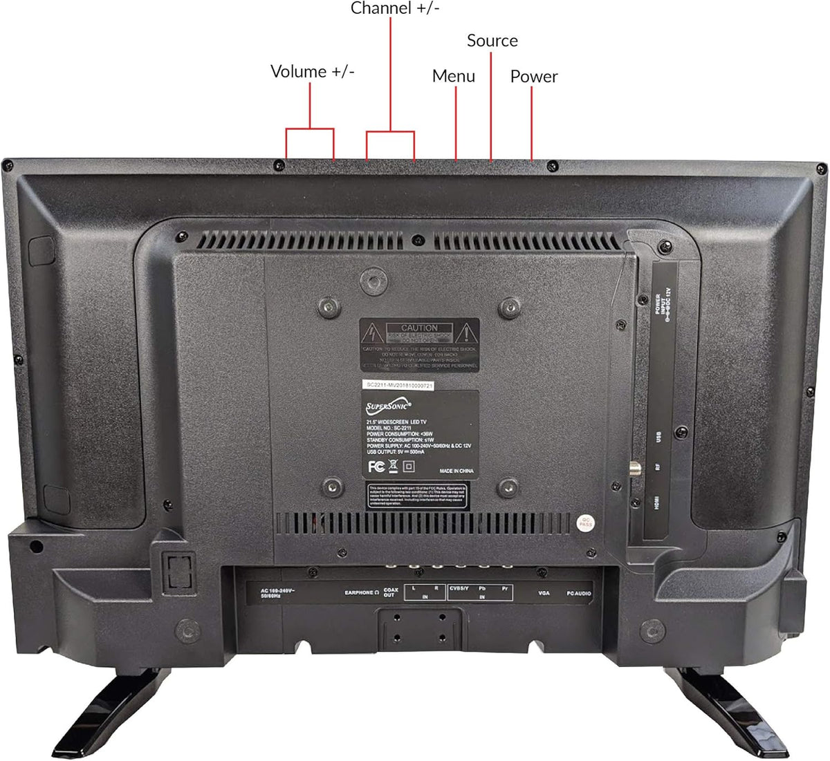 24 Flat Screen LED HDTV Monitor W6380
