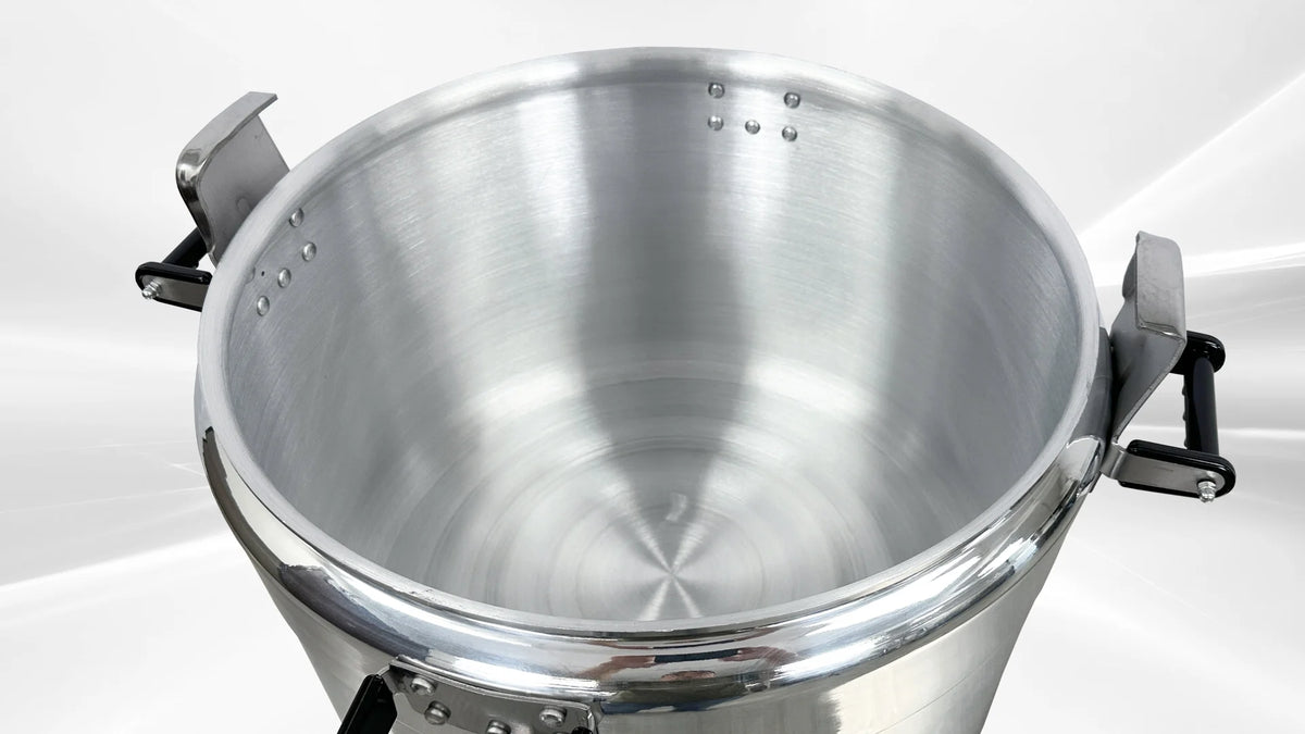 100 QT Aluminum Commercial Pressure Cooker O26693
