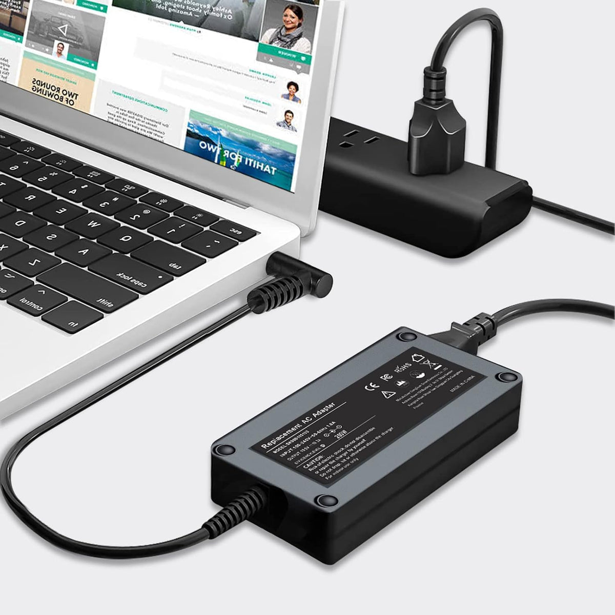 200W Slim Tip AC Adapter Power Charger P618