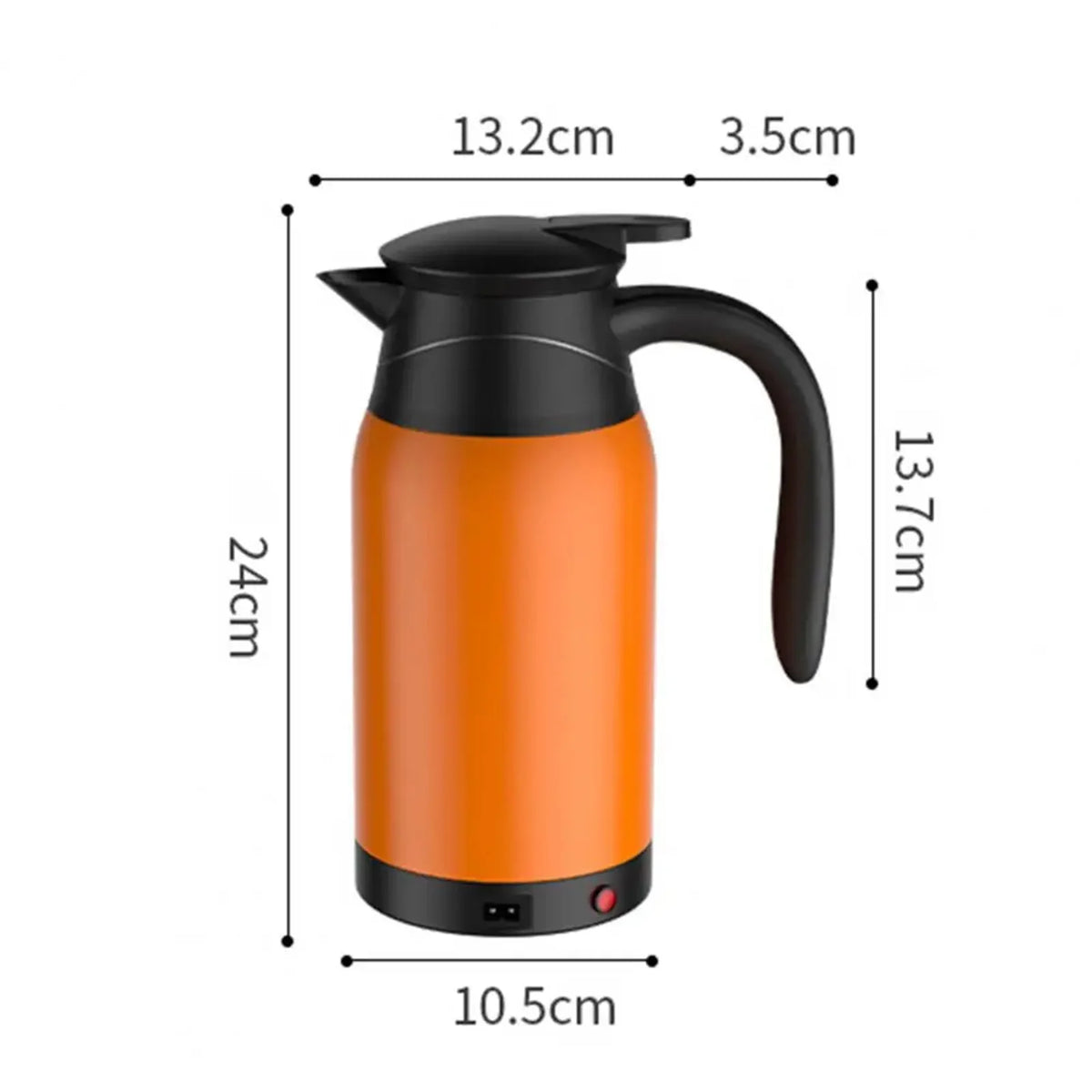 12V Portable Stainless Steel Car Electric Kettle 1000mL S129