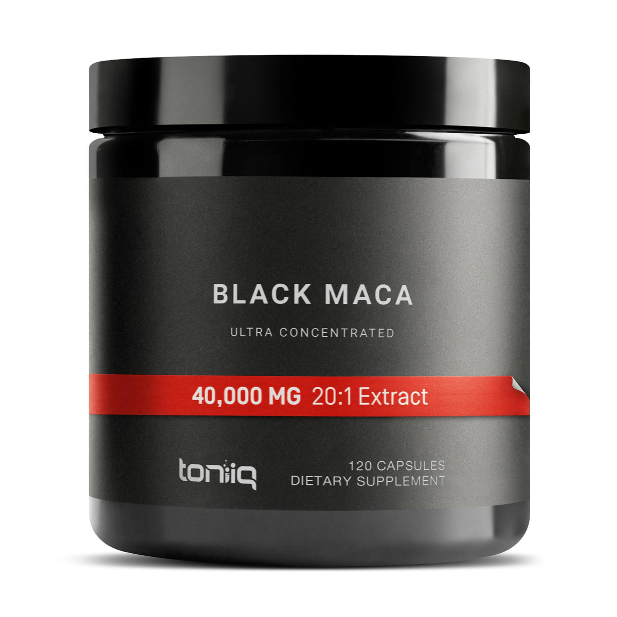 Pure Black Maca Root Extract 20:1 120 Veg Caps R9378