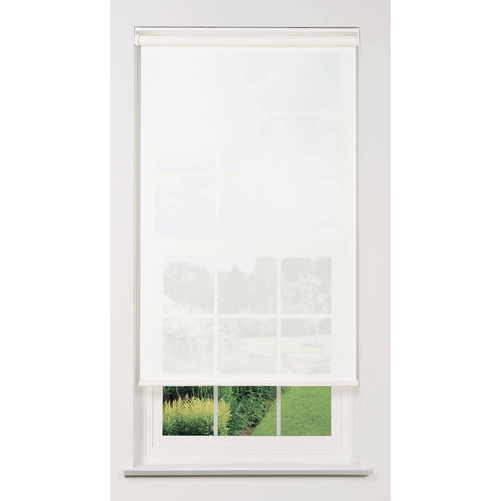 White 71 W x 78 H Cordless Solar Roller Shade S407